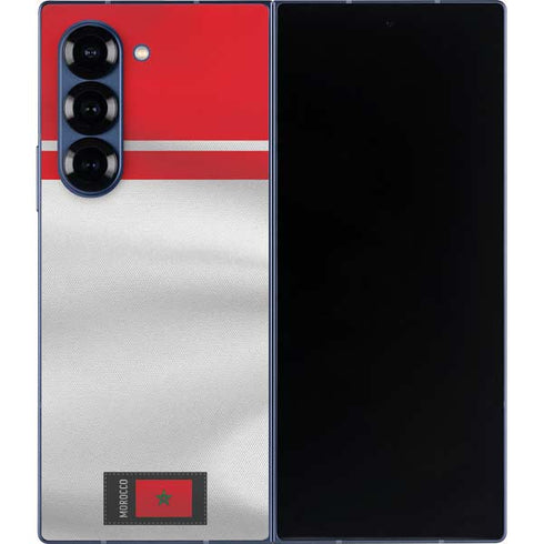 Morocco Soccer Flag Galaxy Z Fold6 Skin